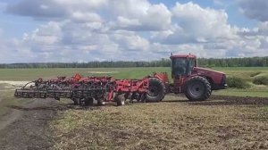 Глубокое рыхление почвы.Case IH Steiger STX 435.
