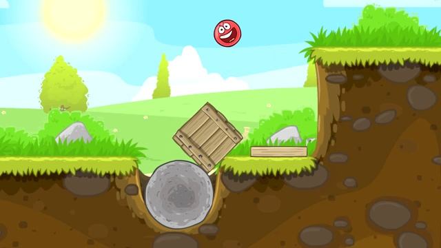 Мультик ИГРА для детей - КРАСНЫЙ ШАР против КВАДРАТА смотреть онлайн