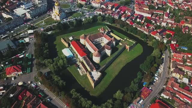 Romania - Fagaras Fortress (Făgăraș Citadel) and Luncoiu de Jos viaductul