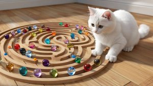 ШАРИКИ КАТАЮТСЯ ПО ЛАБИРИНТУ