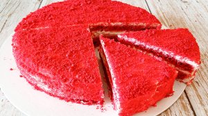Кето Торт Красный Бархат с крем чизом. Рецепт без глютена!