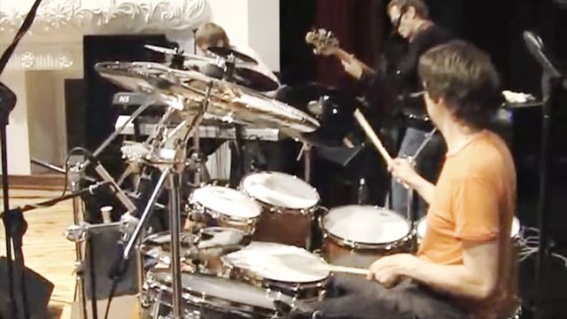 Marco Minnemann (Soundcheck) .Preparation for the concert .  2010 Vladivostok.