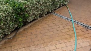 Клининг тротуарной плитки, старт работ, часть 1