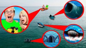 100 ДНЕЙ НА ОЗЕРЕ с ЭЛЬ-ГРАН-МАЙЯ, БЛУПОМ И ПОЖИРАТЕЛЕМ МОРЕЙ в РЕАЛЬНОЙ ЖИЗНИ !!