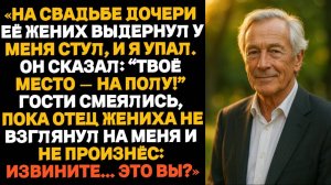 На свадьбе дочери её жених выдернул стул, когда я садился — и я рухнул на пол.