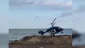 Следователи выясняют причину крушения вертолета Ка-226 в Дагестане