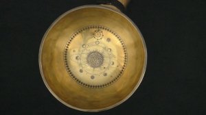 Поющая чаша Планетарная Gold 21 см Соль# 202, Ре 594