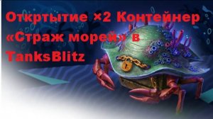Откртытие ×2 Контейнер «Страж морей» в TanksBlitz
