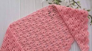 МК Узор для шали крючком