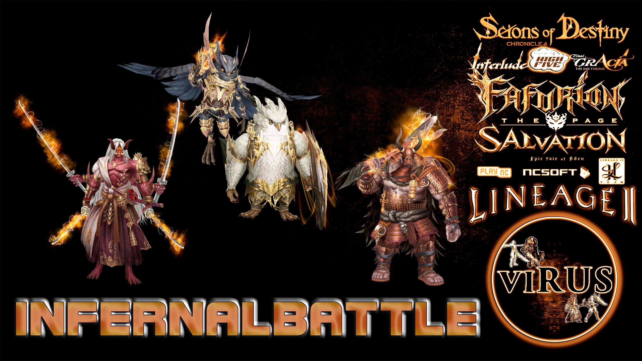 Raid Boss & Monsters for the www.InfernalBattle.Com server. LINEAGE II-Interlude ◄√i®uS► Raid Boss & Monsters for the www.InfernalBattle.Com server. LINEAGE II-Interlude ◄√i®uS►