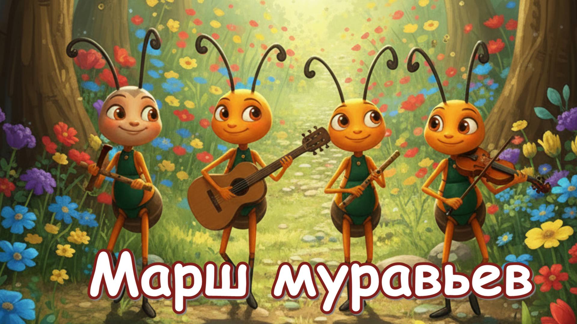 Марш муравьев . Музыка: Николай Макаренко. Флейта и монтаж: Наталья Макаренко