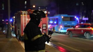 На севере Москвы в результате ДТП загорелась Lamborghini