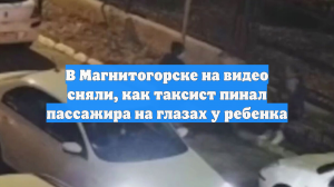 В Магнитогорске на видео сняли, как таксист пинал пассажира на глазах у ребенка