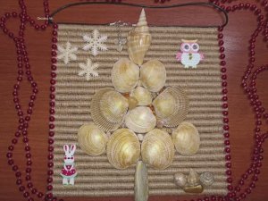 Панно Ёлочка из ракушек.mp4