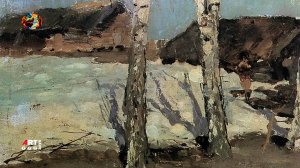 Коровин Константин. Последний снег.