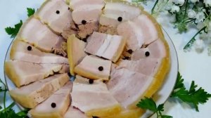 Сало за 20 минут, обалденный вкус. В виде бутерброда на перекус лучше не придумаешь. Оно будет нежны