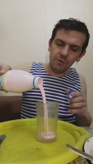 Поздравляю с днём рождения Матвея рулона / Мукбанг обжор / гречневая каша с йогуртом Фруате