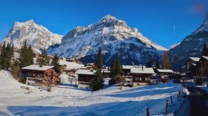 Зимняя СТРАНА ЧУДЕС Гриндельвальд - Это Самая красивая деревня Швейцарии в Снежной Швейцарской долин