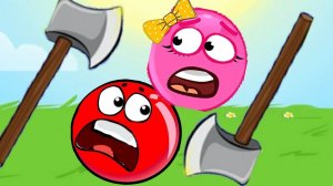 Новый КРАСНЫЙ ШАР, Красныш спасает деревню красных шариков