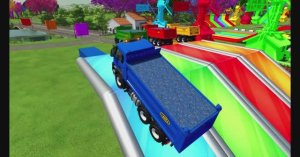 КРАСОЧНЫЙ МУЛЬТИК ПРО МАШИНКИ. БОЛЬШИЕ ГРУЗОВИКИ ПЕРЕВОЗЯТ ДРУГ ДРУГА.