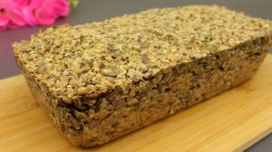 Полезный веганский хлеб. Без муки, без дрожжей, без яиц и молочных продуктов.