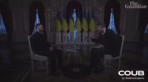 Блэкаут Интервью Зеленского без света в Киеве