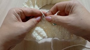 Шарф снуд спицами с диагональным узором