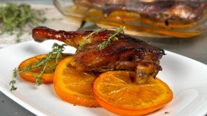 Сочная УТКА , запечённая в духовке с апельсинами. Утиные ножки, очень. вкусные, мягкие, сочные