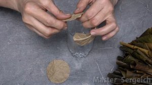 I took fallen leaves and a paper bag and created something fantastic! A cozy fall DIY for your home