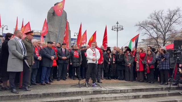 МИТИНГ В 108-Ю ГОДОВЩИНА ВЕЛИКОГО ОКТЯБРЯ смотреть онлайн