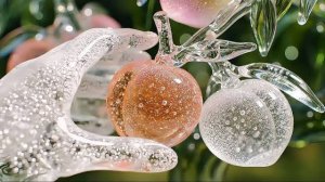 ASMR Стеклянная девочка собирает и ест фрукты из стакана 🍑✨| Стеклянная девочка АСМР