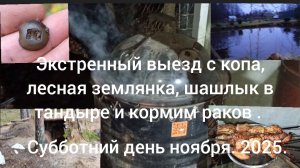 Экстренный выезд с копа, готовим шашлык в тандыре, подкармливаем раков.