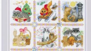 Вышивка крестиком от Риолис "Кошачий календарь" 12