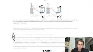 Учитель на уроке, используя катушку, замкнутую на гальванометр, и полосовой магнит - №26378