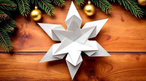 Как сделать самую красивую снежинку из бумаги