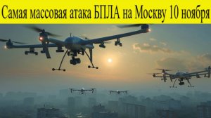 Самая массовая атака БПЛА на Москву 10 ноября. Куда прилетело, жертвы.