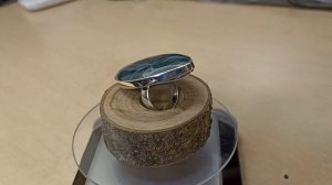 Серебряное кольцо с ОФИОКАЛЬЦИТОМ. левин павел серебро.