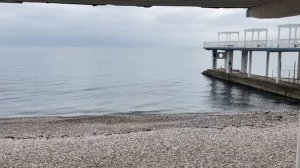 Крым Алушта , 9  ноября Море Набережная
