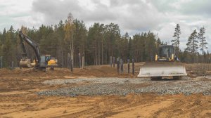 Устройство лежневых монтажных площадок и лежневых дорог