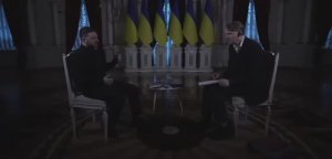 Зеля без света. Отключение электричества во время этого интервью в Мариинском дворце в Киеве.