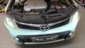 Toyota Camry v55. Установка мощных bi led модулей.
Тест в мокрую погоду.