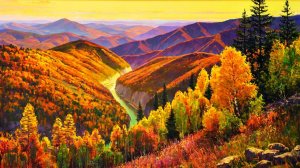 Осень в живописи художника Андрея Токарева