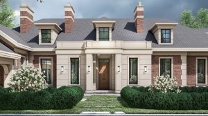 Эскизный проект. Загородная резиденция в английском стиле