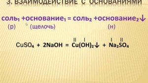 Соли, их классификация и свойства, гр 551,251,151