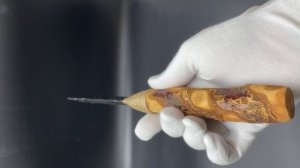 Нож обсидиановый рукоять дерево от 23 см