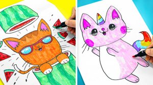 😻 Мальчики vs Девочки 🎨 Рисуем котиков — кто победит? 🐾