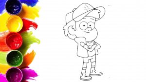 Гравити Фоллс как нарисовать Диппера Пайнс