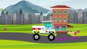 Как машинка Скорая помощь помогла победить вирусы - Развивающий мультфильм для детей