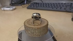 Серебряное кольцо с ЧЁРНЫМ НЕФРИТОМ. левин павел серебро.