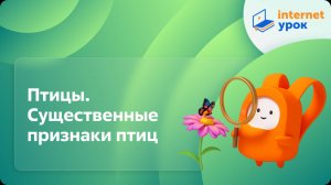 Окружающий мир 1 класс. Птицы. Существенные признаки птиц